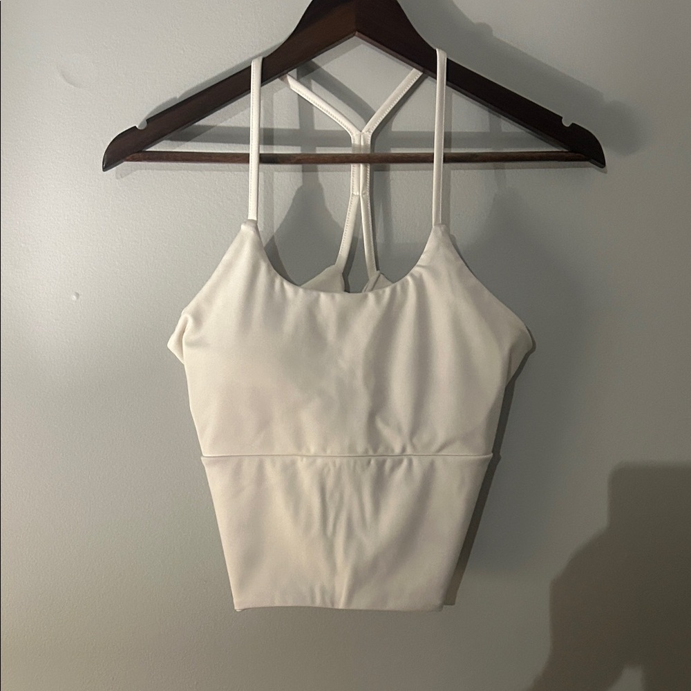 White Strappy Tank Top